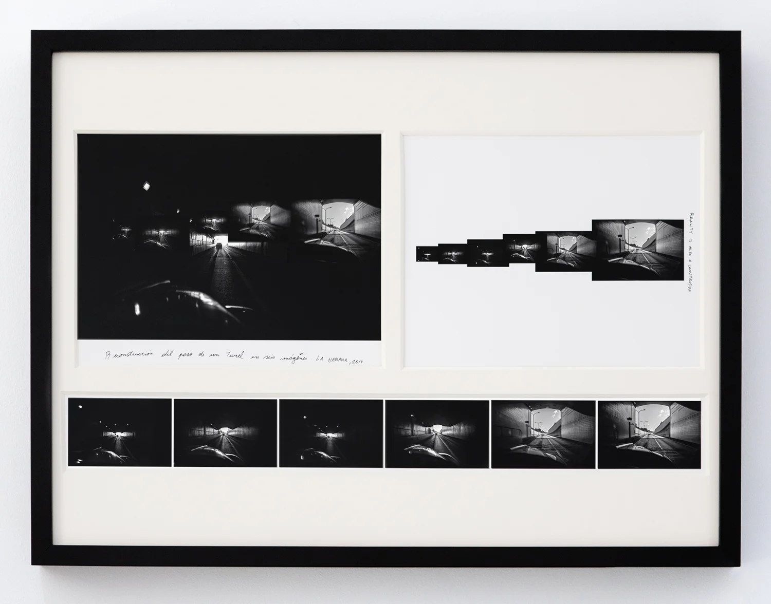 Tunnel in Six Images , 2017 Archival cotton print with museum glass 24 x 18 inches Edition 1 of 7, 2 AP