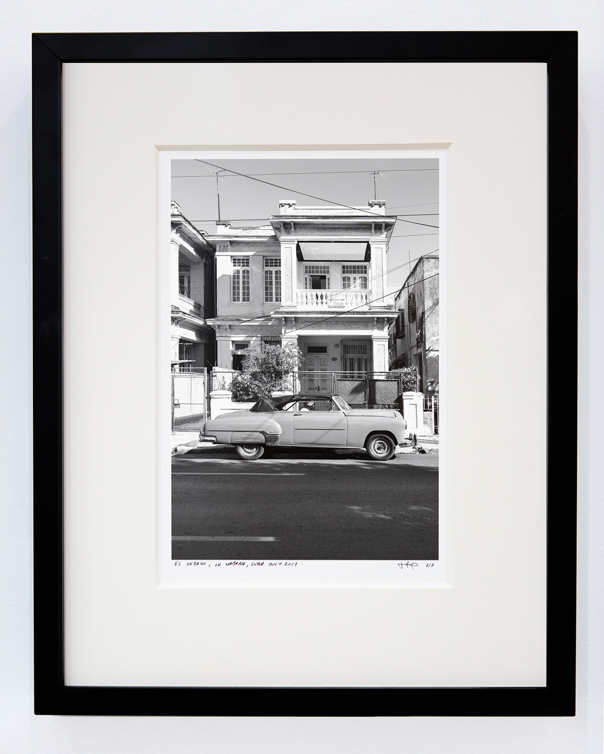   El Vedado,  2017 Archival cotton print with museum glass 13 x 17 inches Edition 1 of 7, 2 AP 