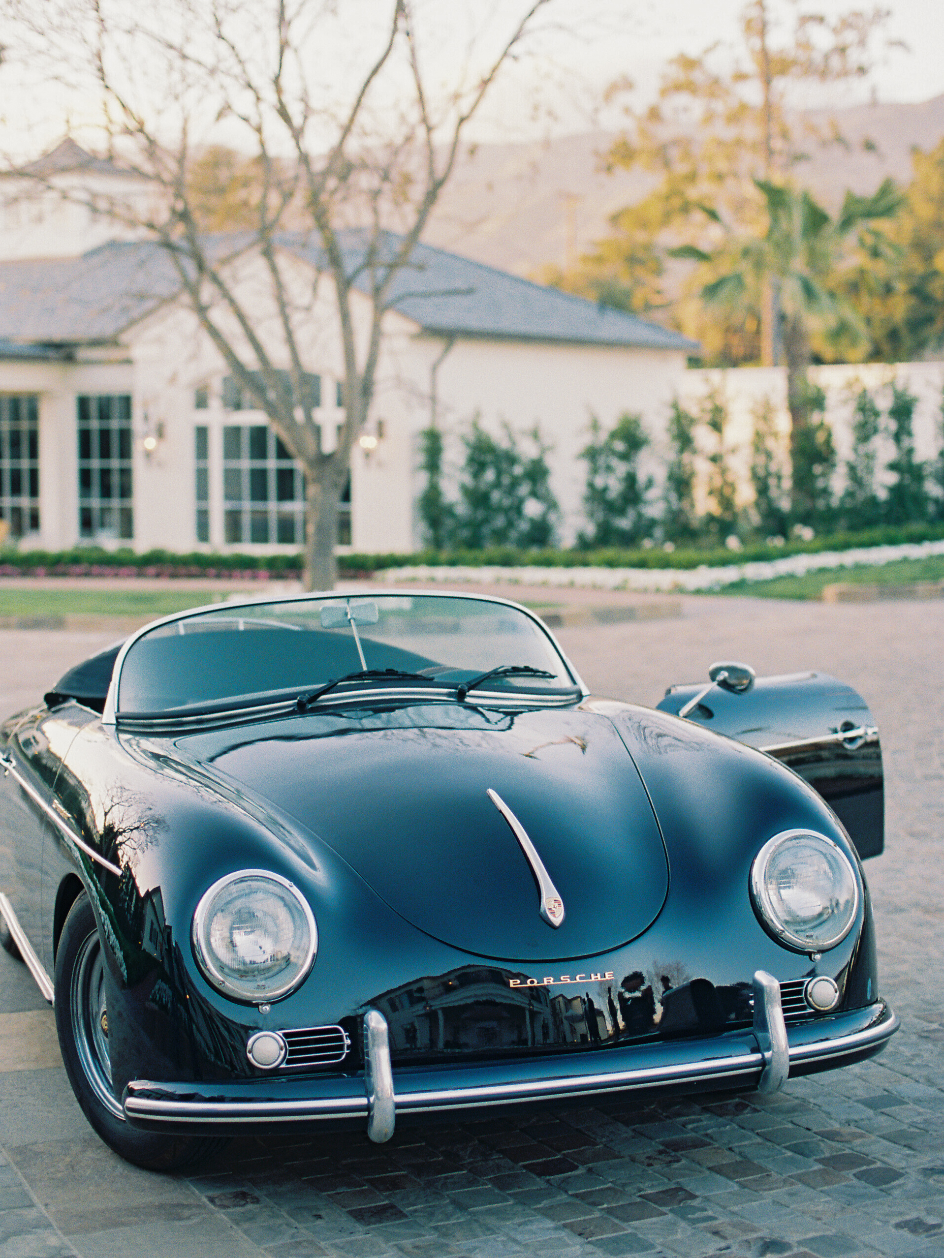 The Santa Barbara Speedster at the hotel entrance.