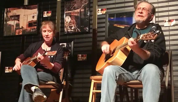 Roses and Rust: Ernie Mortuzans and Jeanne Weiss contact: Ernie Mortuzans ernie_mor@yahoo.com Roses and Rust, the husband-and-wife duo of Jeanne Weiss and Ernie Mortuzans, have been playing music together in the Hudson Valley for 15 years. They are both singer-songwriters and their style is rooted in the folk, rock, ballads and blues traditions. They perform on guitar, uke, and vocals. YouTube