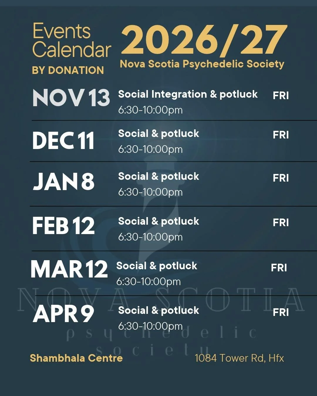 Monthly Social and Potluck