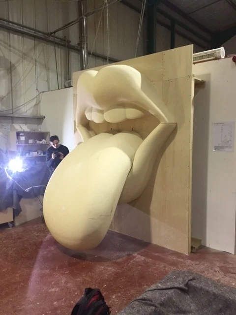 Tongue and Lips during ware house testing before painting