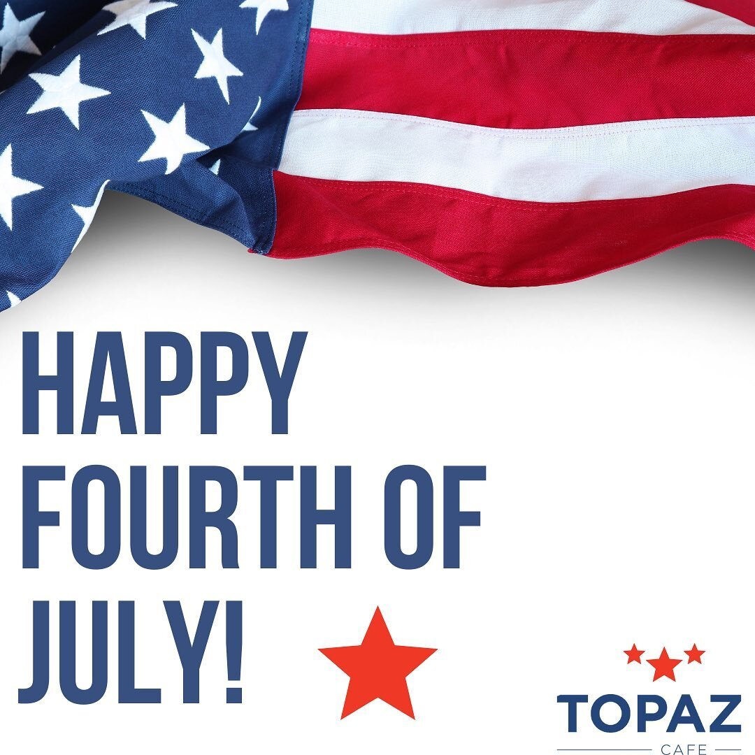 Wishing you a safe and happy Fourth of July! 🇺🇸⁣
⁣
We are closed today and will reopen tomorrow for dinner at 4pm!