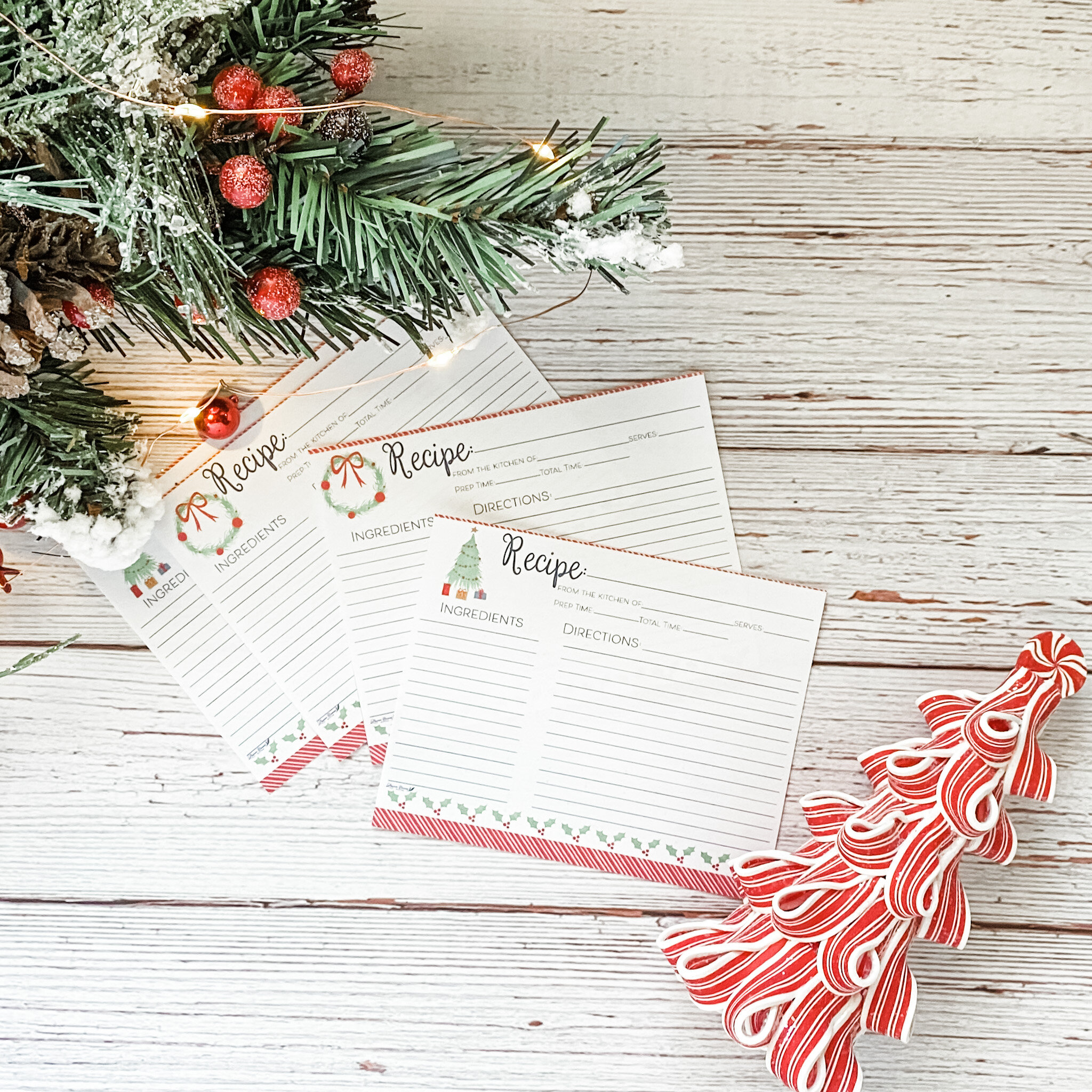 Holiday Recipe Cards + Two Favorite Recipes