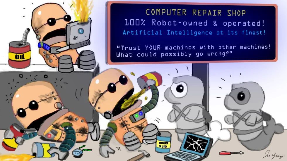 The Ninja Seals hope this doesn't represent the future of automated tech support