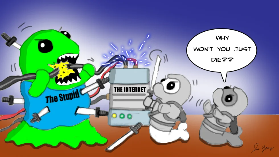The Ninja Seals struggle to stop the Stupid before it takes over the internet!
