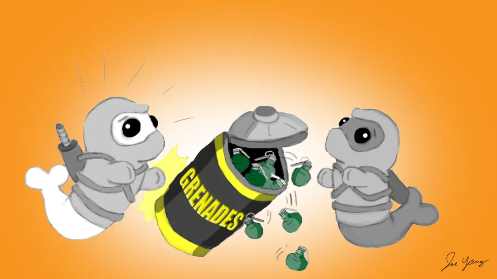 International Grenade Appreciation Week is one of the worst times for the Ninja Seals to be clumsy!