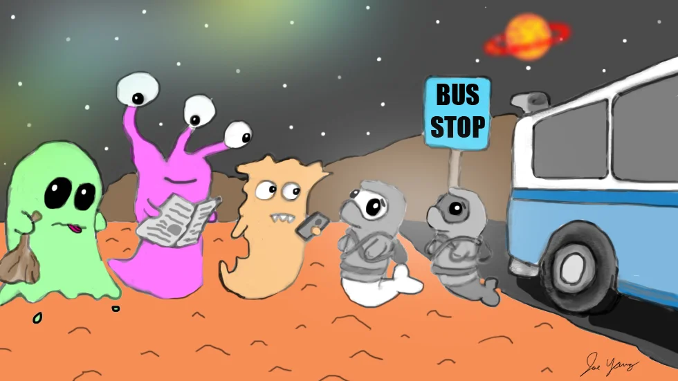The Ninja Seals figure out that they got off at the wrong bus stop
