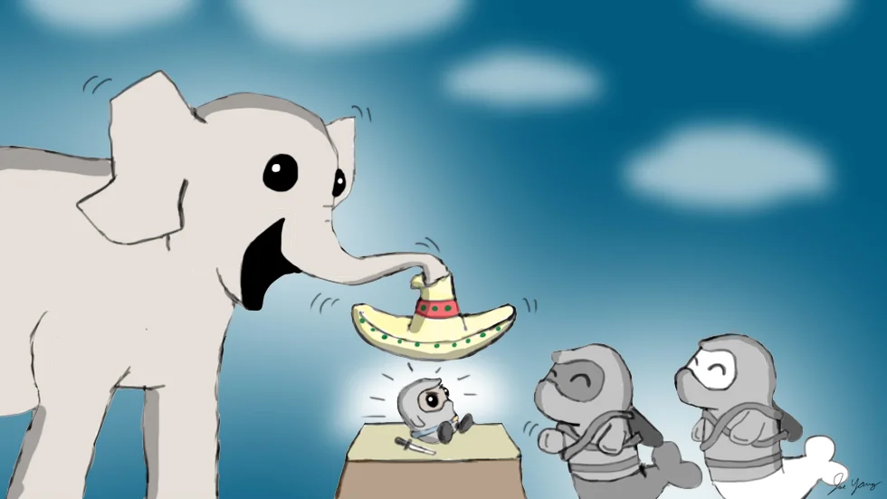 Elephant & Ninja Seals discover Stealth Potato's latest hiding place