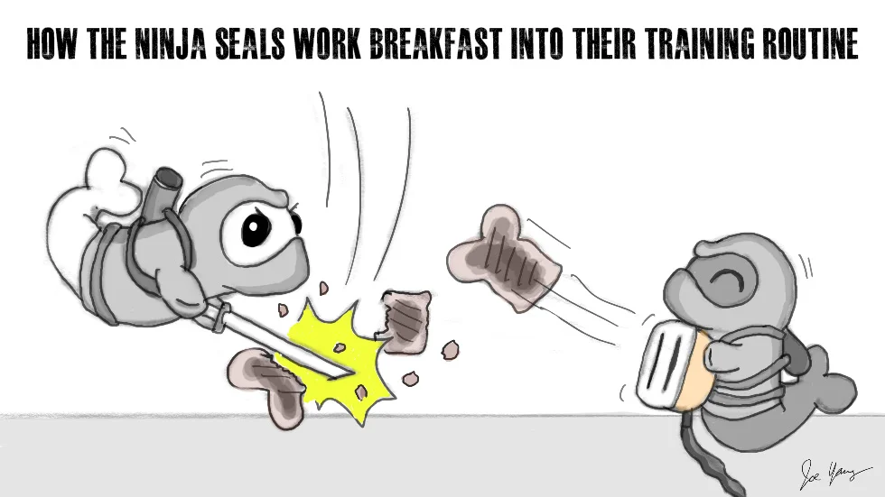 How the Ninja Seals work breakfast into their training routine