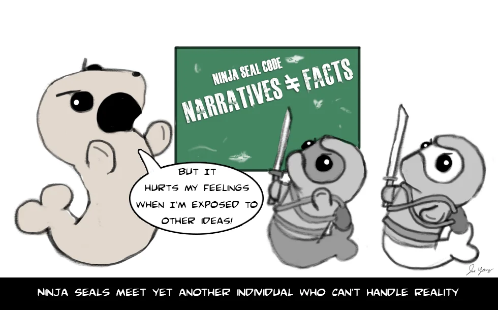 The Ninja Seals meet yet another individual who can't handle reality