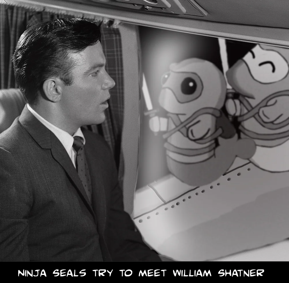 The Ninja Seals try to meet William Shatner
