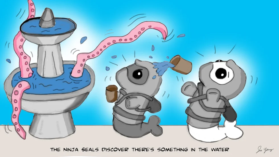 The Ninja Seals realize there's something in the water