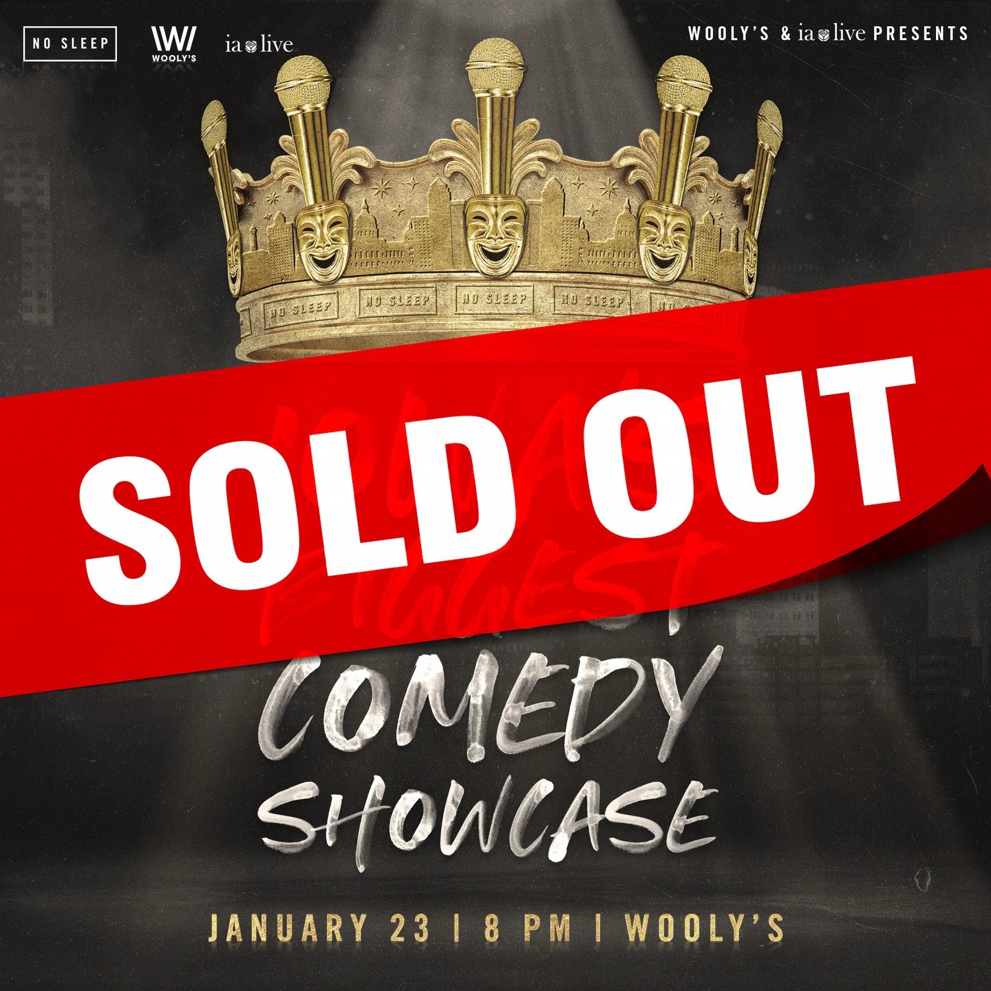 We are officially sold out for our show tonight at @woolysdm 🔥 🎟️ 

VERY limited tickets available at the door. Standing room only. First come, first serve. See you soon! 🖤