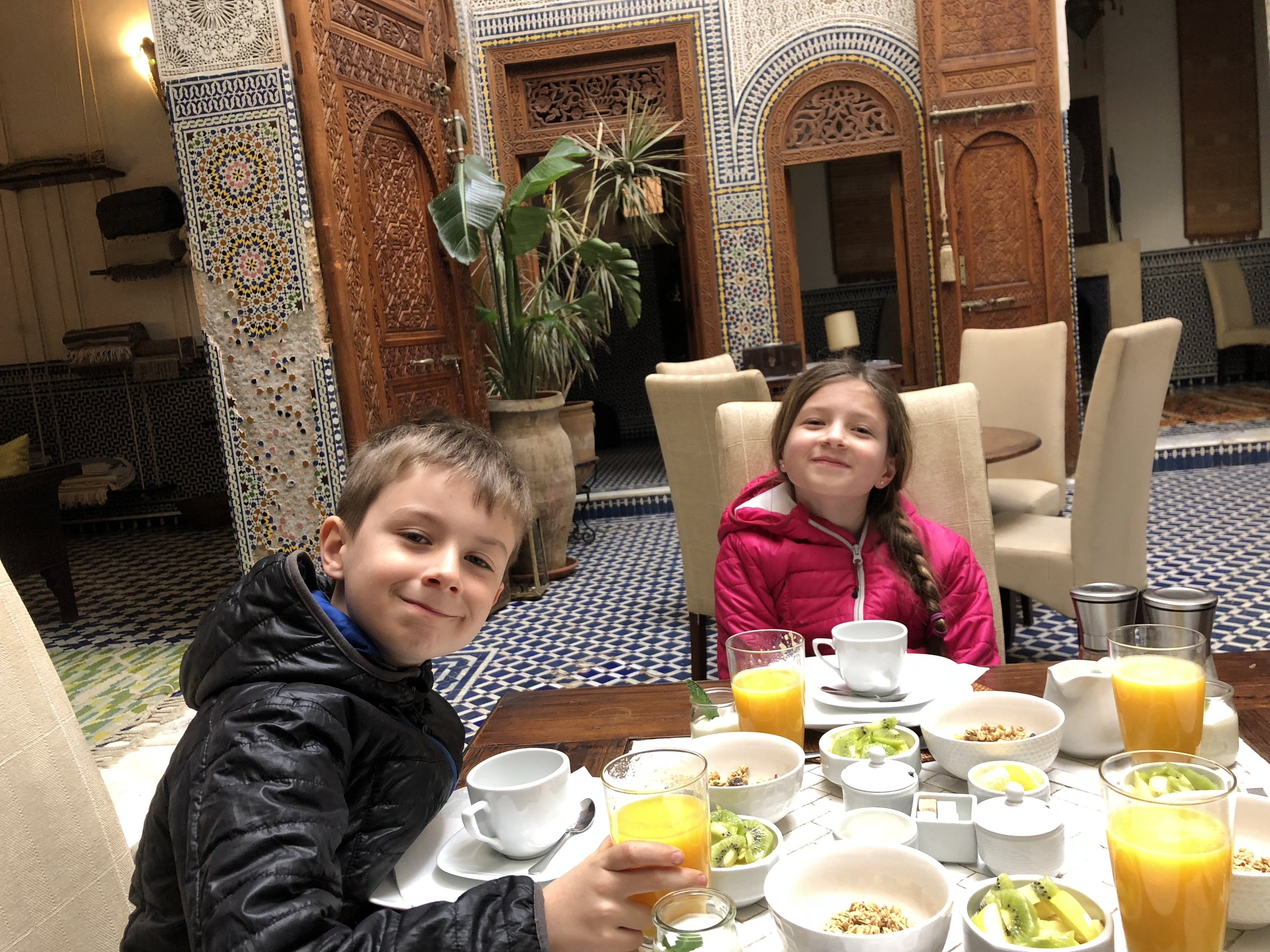 Some very tired but happy kiddos