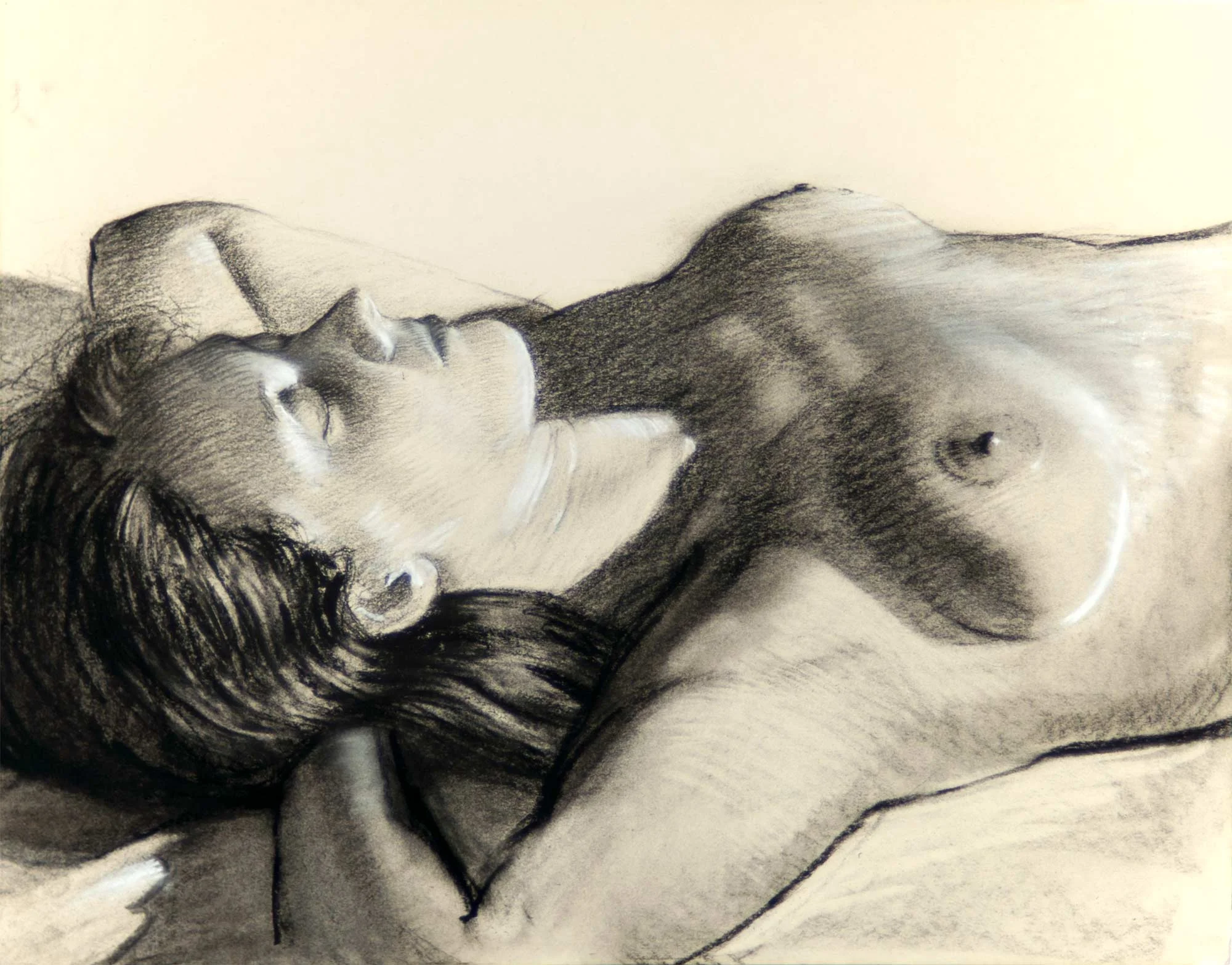 NW Reclining, Arms Behind Behind Her Head