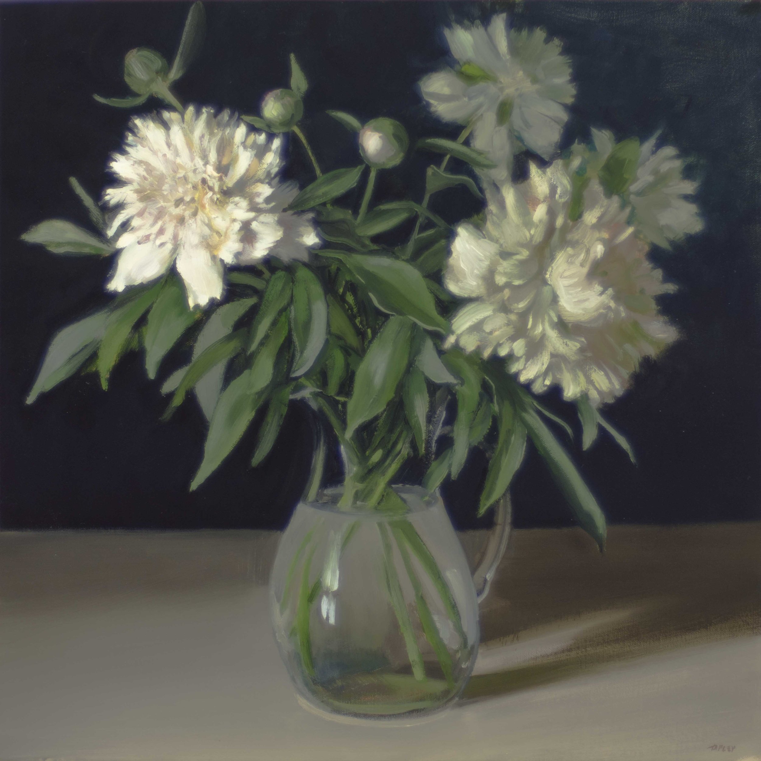 White Peonies in a Carafe