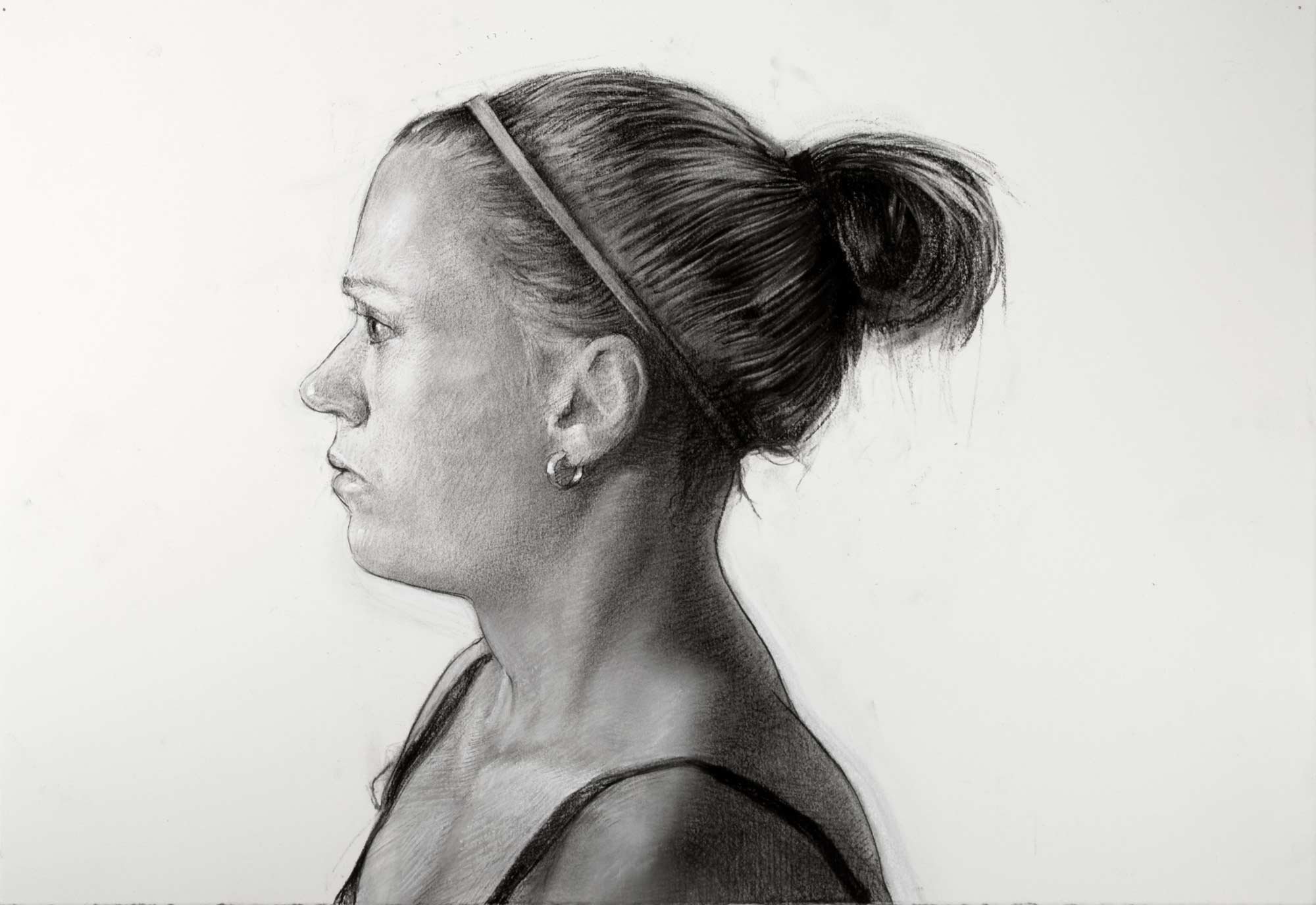 Young Woman in Profile