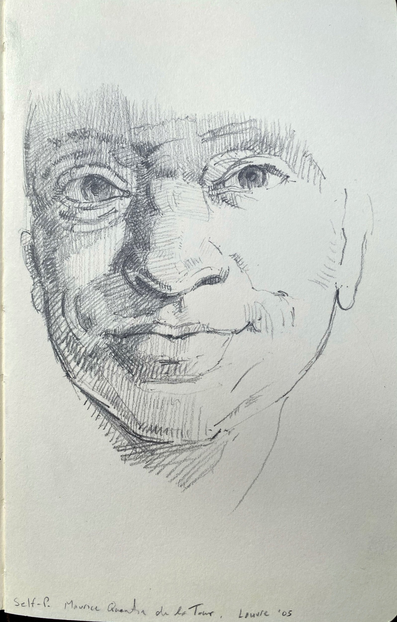 Copy after Maurice Quentin de la Tour, Self-Portrait, Louvre