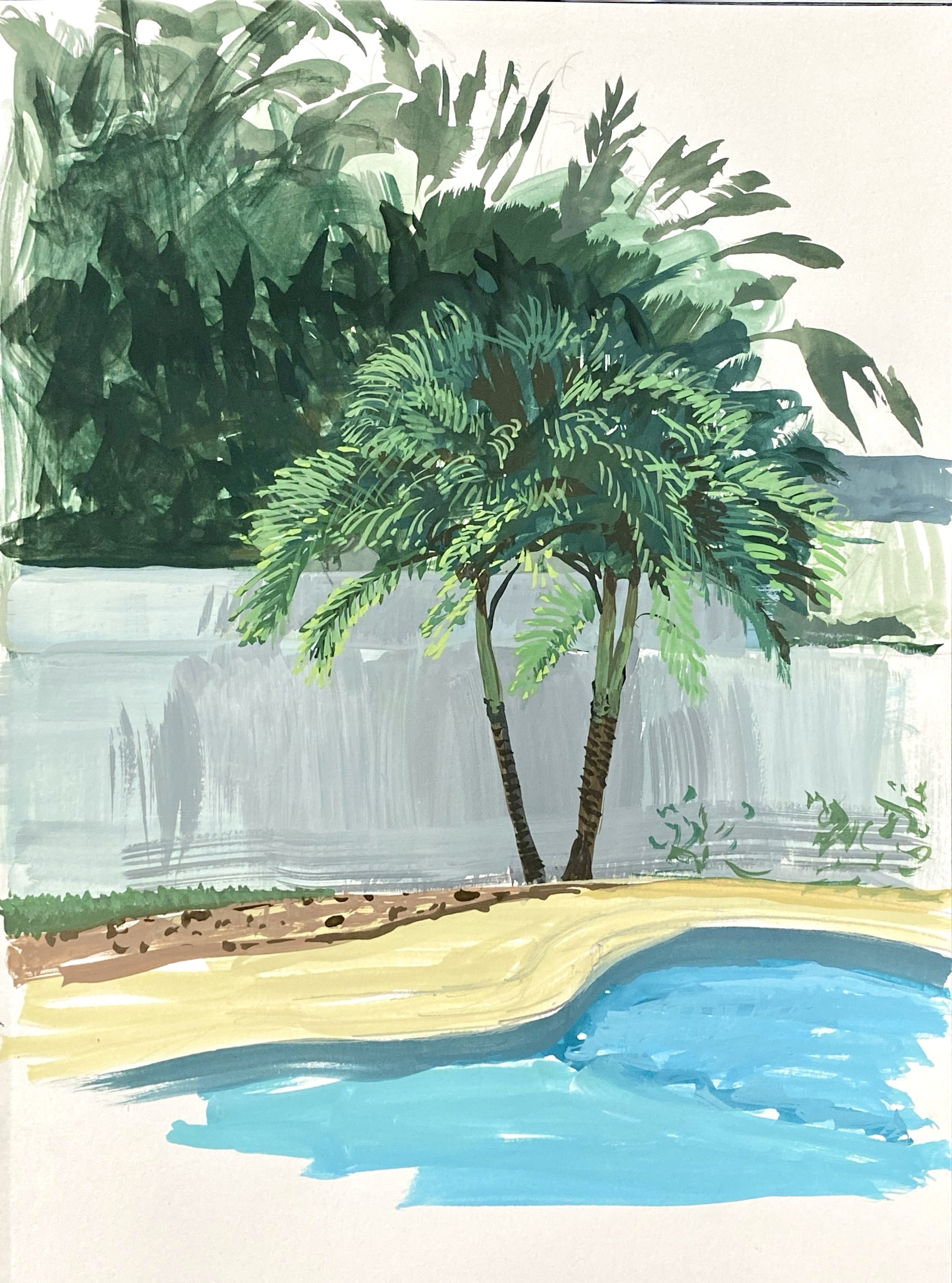 Pool and Garden, Holmes Beach, Florida