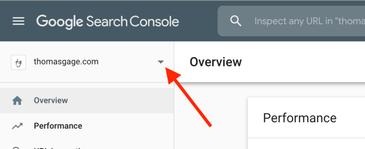 Add a Google Search Console property