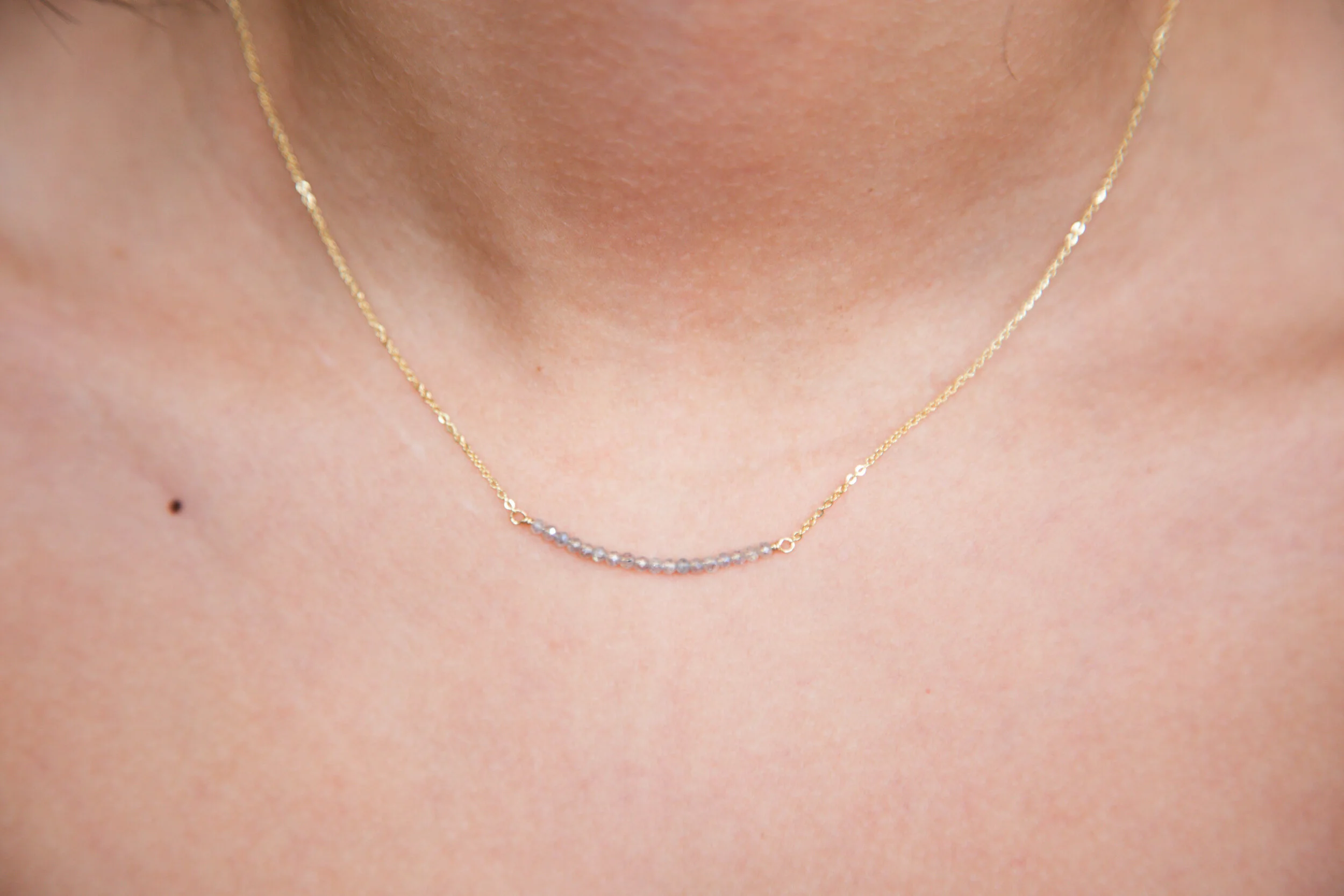 Faceted Labradorite Necklace 