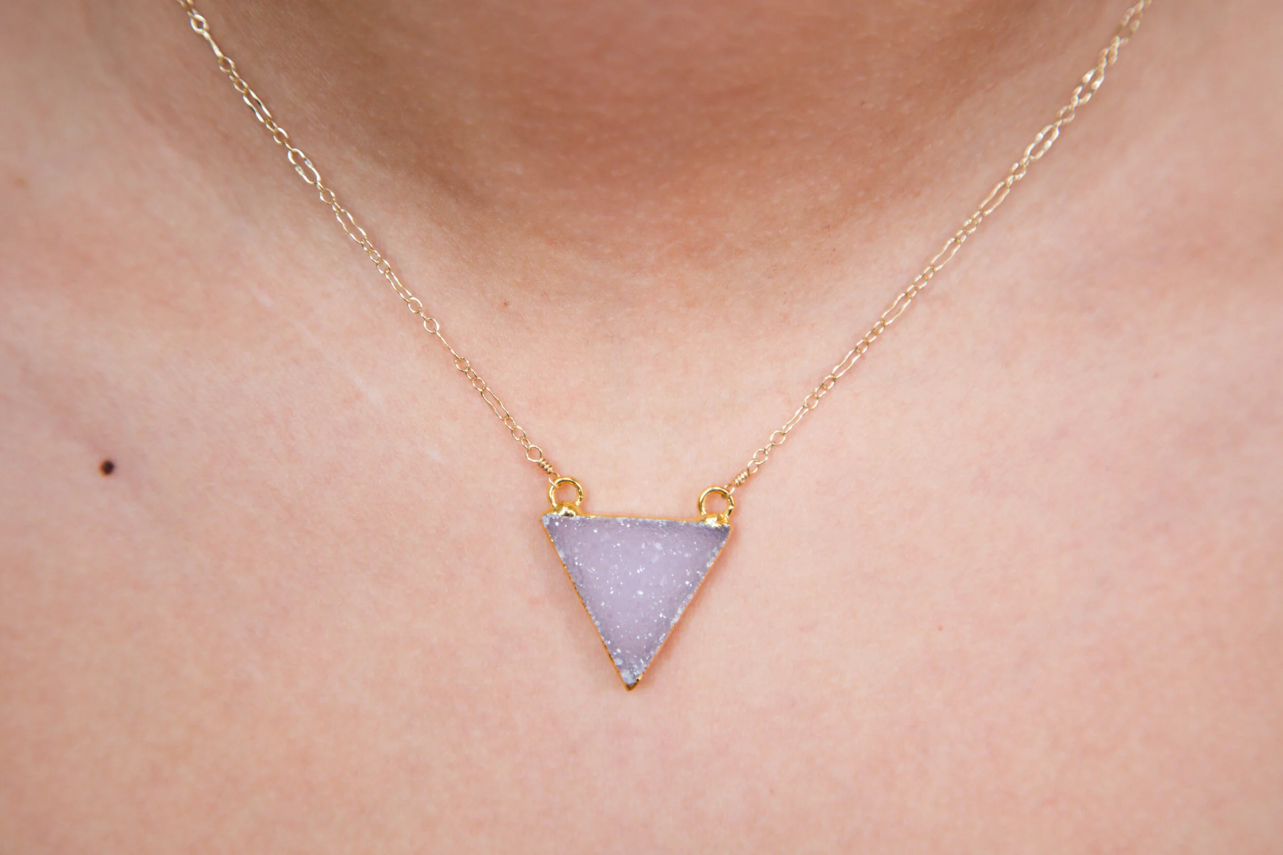 Natural Druzy Necklace 