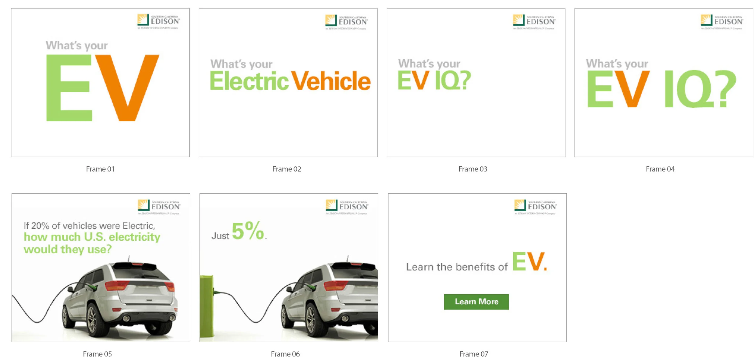 SCE EV Awareness Banners