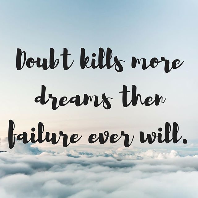 Self-doubt is something I hear about so often in my therapy sessions.  When we let negative self talk run us we are FROZEN to repeat the same patterns over and over again with work, family, relationships, etc.  Take a chance and do something for your