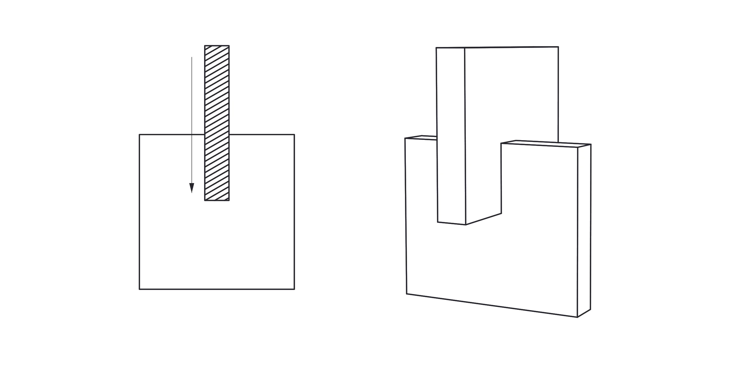 What you want; the part to slide into the slot and hit the back of the slot so that it is in exactly the place you designed it to be.