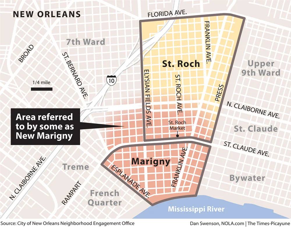UPPER FAUBOURG NEW MARIGNY NATIONAL REGISTER HISTORIC DISTRICT