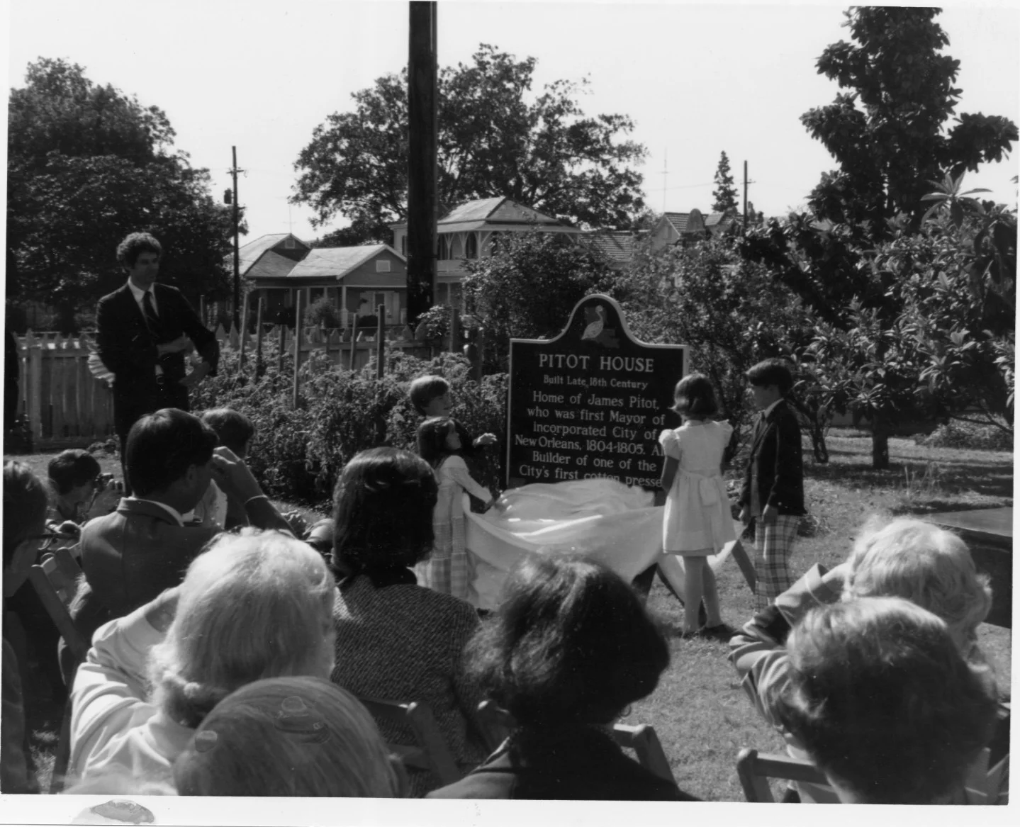Dedication of Pitot House Historical Marker