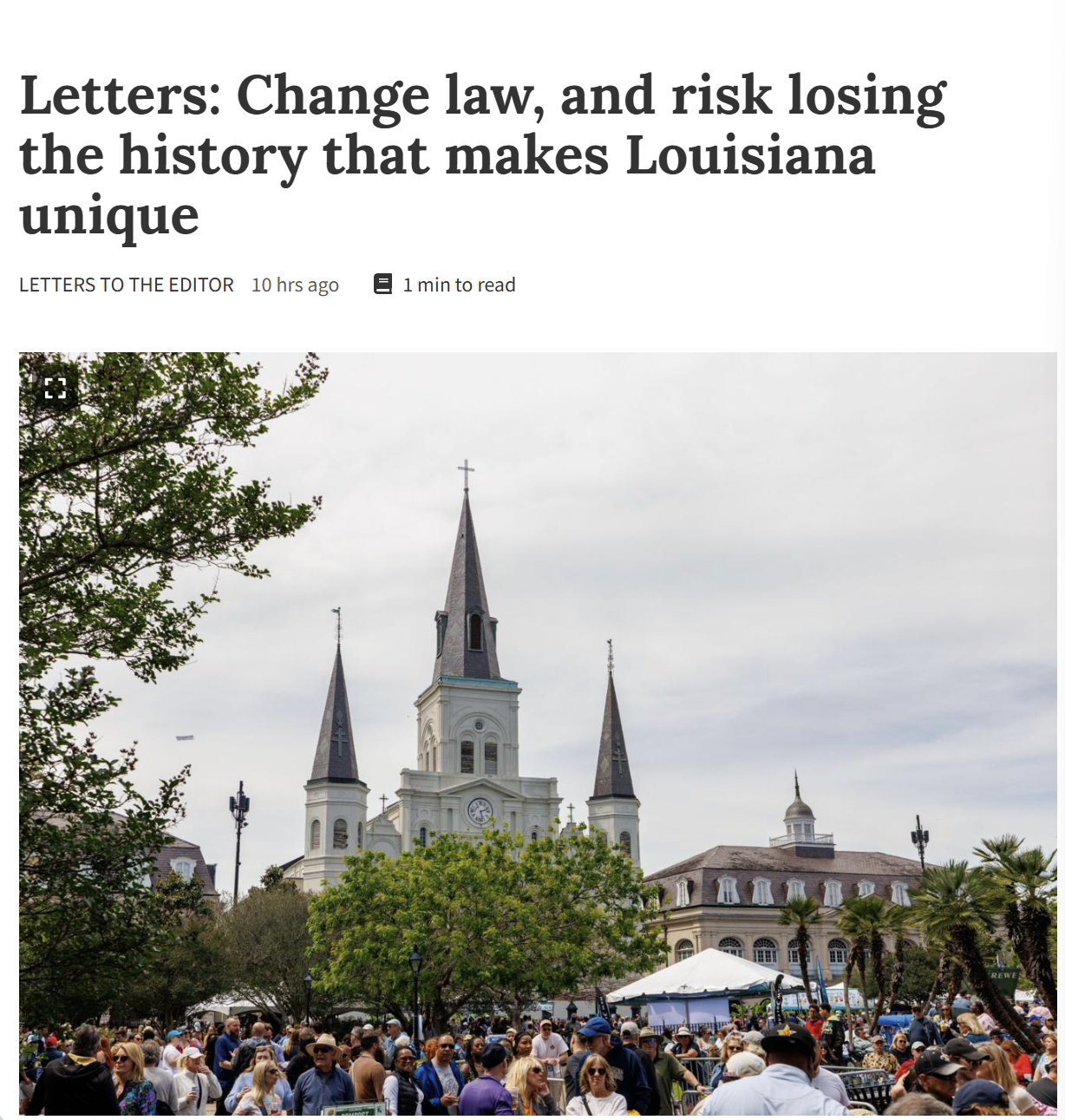Letter to the Editor: 8.5.26