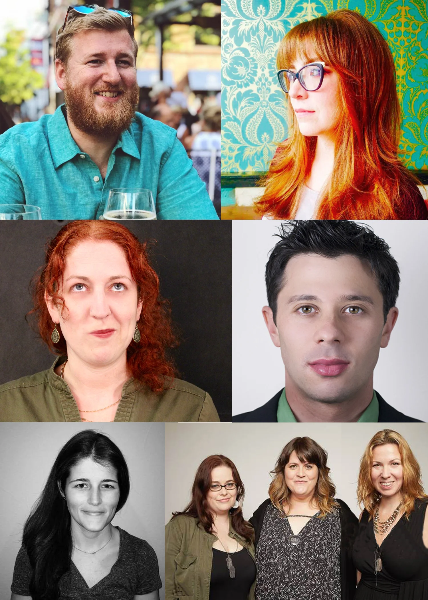 Clockwise from top left: Ben Rapson, Mia Bruno, Adam Kersh, SADIE producers Lacey Leavitt & Jennessa West and writer/director Megan Griffiths, Katherine Boehrer and Anna Feder .