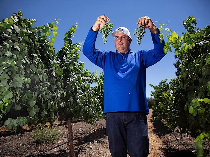 Andrew Jones - Field Recordings • Paso Robles, California Field Recordings is 35-year old winemaker Andrew Jones’ personal catalog of the people and places he values most. Spending his days as a vine nursery fieldman planning and planting vineyards for farmers all over California, Andrew is sometimes offered small lots of their best fruit on the side. Having stood in just about every vineyard on the Central Coast, he has a keen eye for diamonds in the rough: sites that are unknown or under-appreciated but hold enormous untapped potential. As friendships are made and opportunities are embraced, Andrew produces small quantities of soulful wine from these unusual, quiet vineyards. The Field Recordings wines are a catalog of single vineyard sites that produces wines with a sense of place and personality. In addition to the single vineyard wines, multi-vineyard blends are put together under the Wonderwall, Alloy Wine Works and FICTION labels.