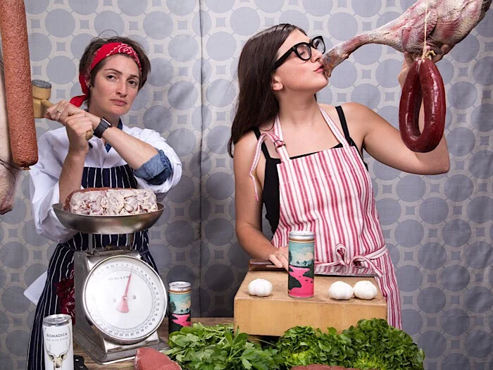 Emma Toshack, Kristin Olszewski - Nomadica • Los Angeles, California A sommelier and a chef walk into a bar. One has a degree in sustainable agriculture. The other has an MBA. Now they have a wine company.