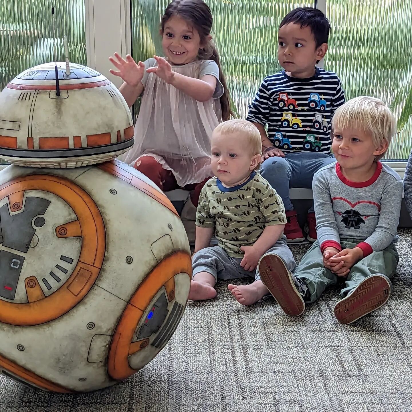 Having my kids' daycare at my office has it's perks. Droid parade this morning. Hopefully this earns me cool-dad points someday. May the 4th be with you!