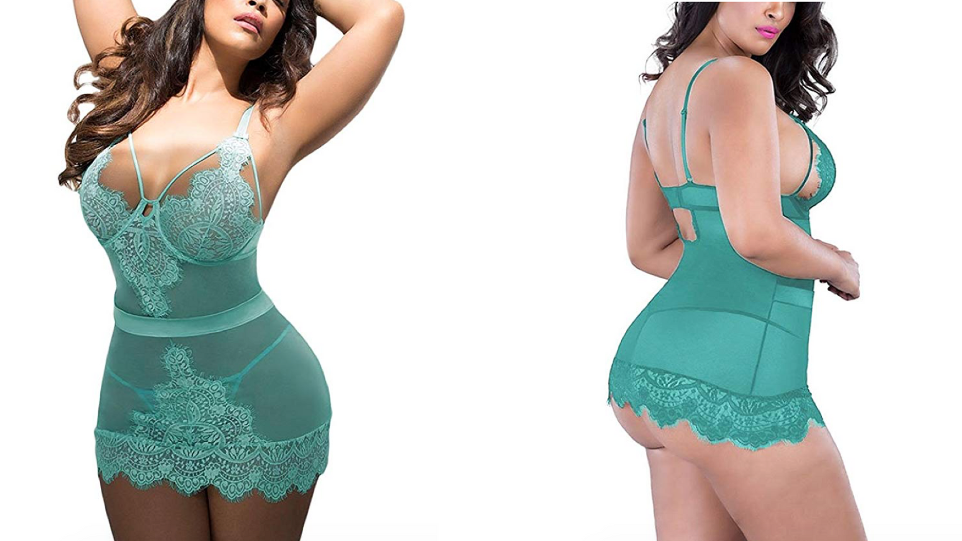 Xakalaka Lace Mesh Babydoll