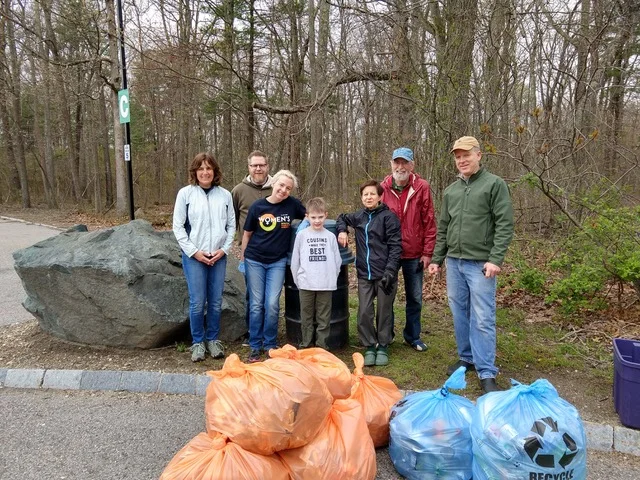Westwood Land Trust Earth Week Property Cleanup