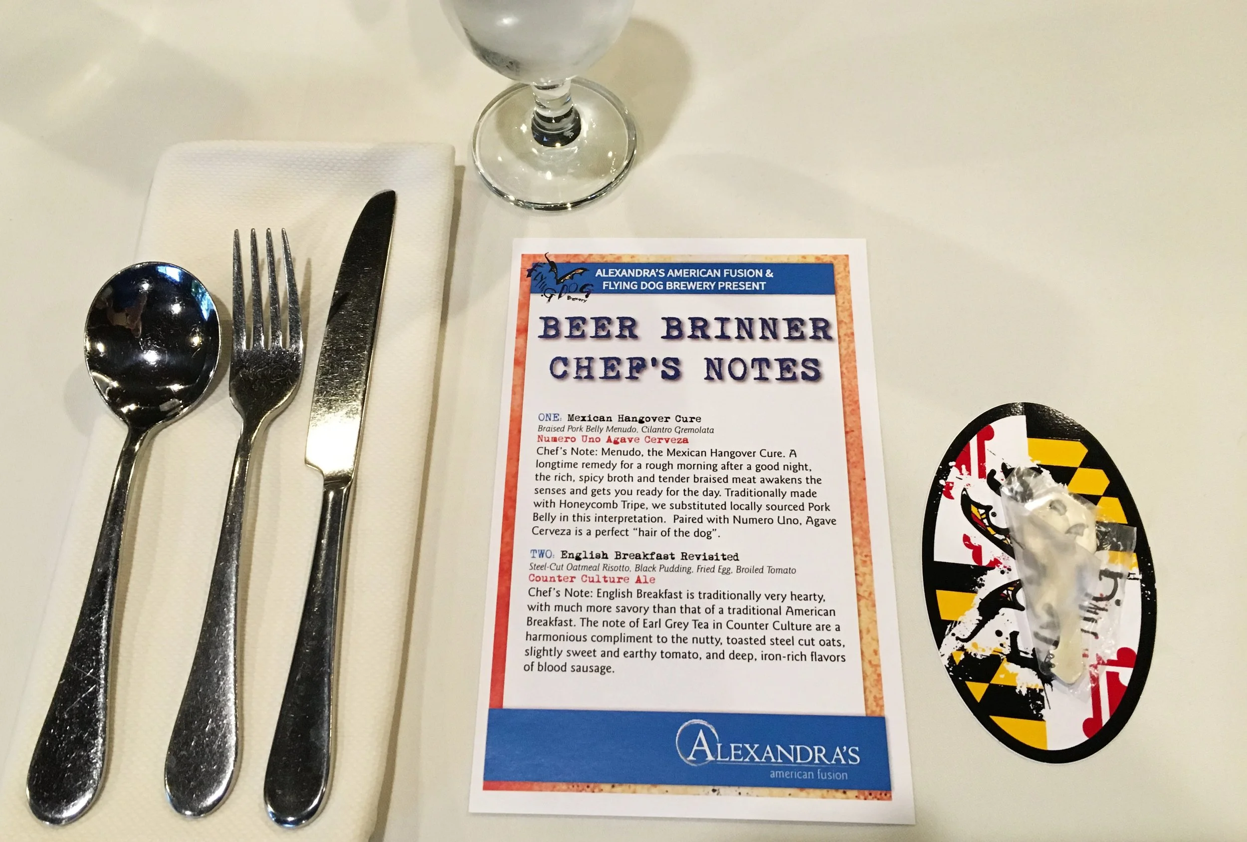 Chef's Notes - Flying Dog dinner at Alexandra's.jpg