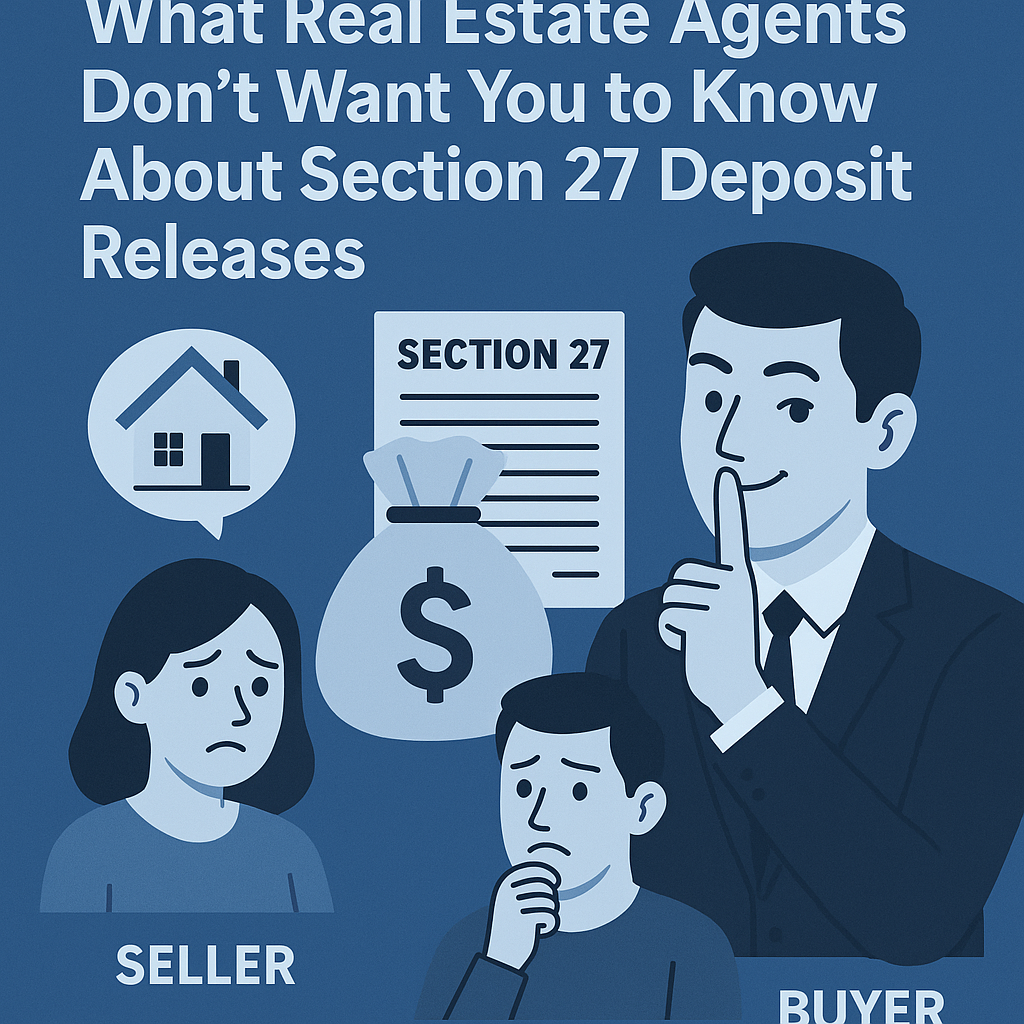 What Real Estate Agents Don’t Want You to Know About Section 27 Deposit Releases