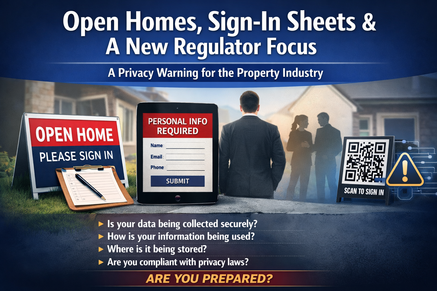 Open Home Sign-In Privacy Warning for Buyers, Sellers and Agents in Victoria