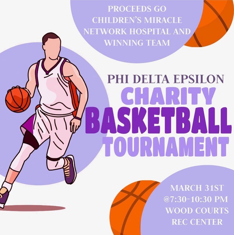 Sign up for our annual basketball charity game!! Link in bio!! Teams will be 3v3!! Do it for the kids 💜