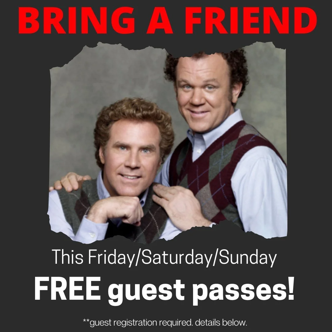 We're waiving guest fees this weekend!
➡ Members MUST accompany their guest for the entire duration of their visit.
➡ Guests MUST complete an online waiver at NorthsideAthletics.com/waiver -- yes, the visit is still free, but your guest must agree to