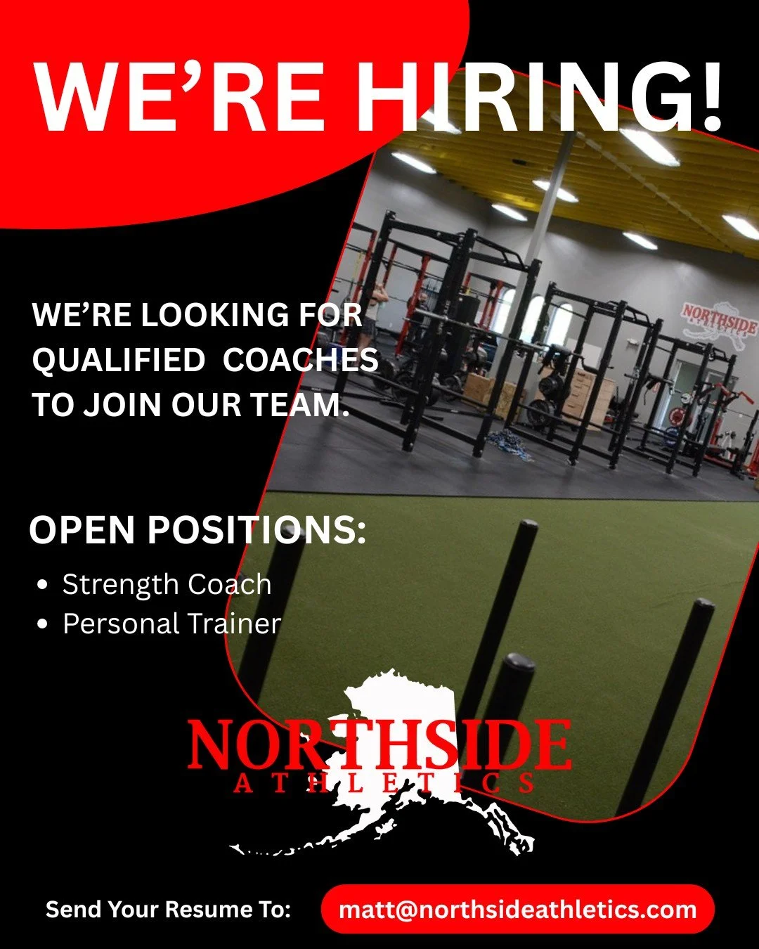 Now Hiring: Experienced Personal Training Coaches

Northside Athletics is expanding our coaching team and is looking for experienced Personal Training Coaches to join us.

This position is ideal for coaches who value high coaching standards, enjoy wo