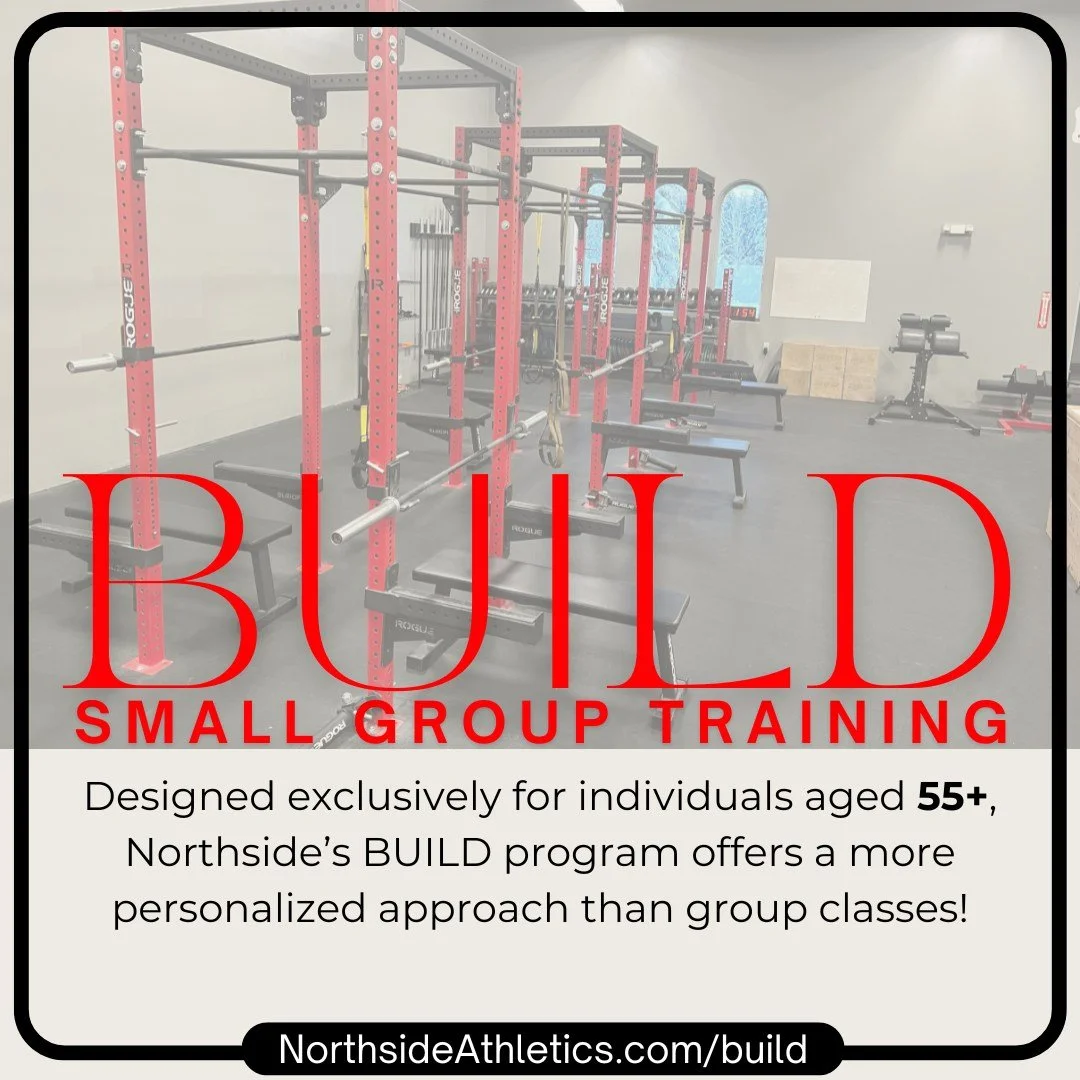 Spring is on its way! Northside&rsquo;s BUILD program is tailored for the active lifestyle of those 55 and beyond, offering a personalized approach that goes beyond traditional group classes to keep you moving all season long.
✅ Initial Fitness Asses