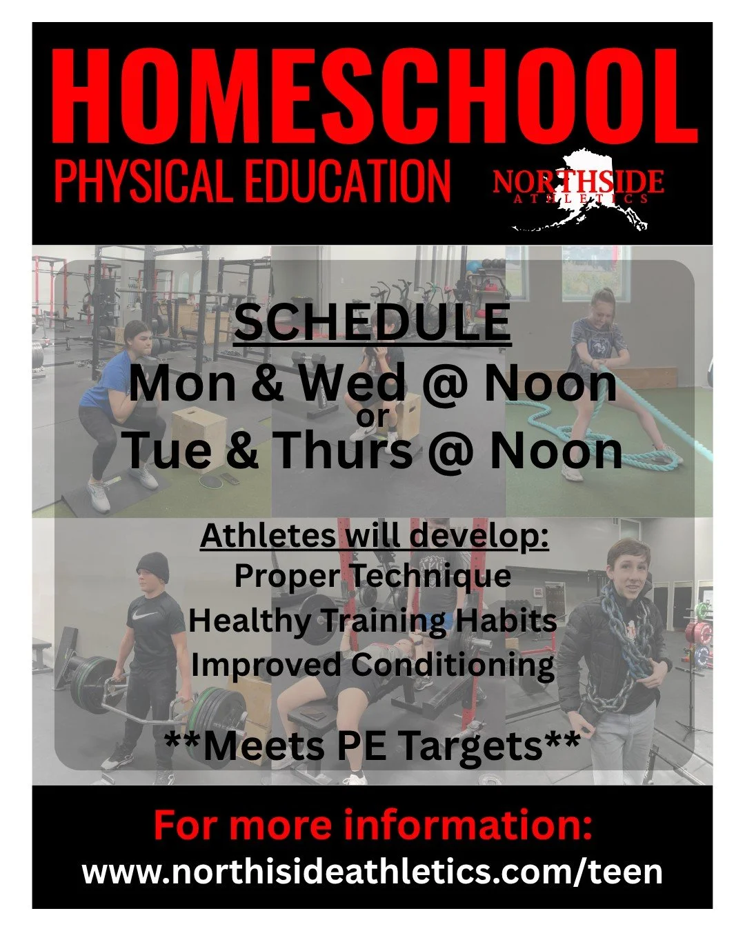 Starts: April 27th - May 28th

SPRING 2026 SESSIONS

Our goal is simple: We want to provide the foundation for a healthy &amp; fit lifestyle.

Our youth programs are designed to help young athletes build a strong foundation for physical development. 