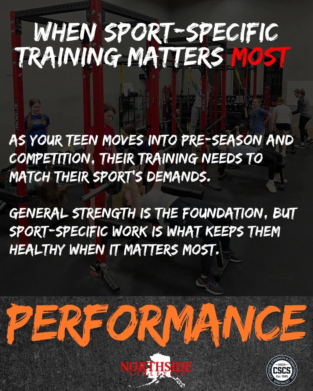 Your teen athlete is putting in the work. But if their training isn't built around their sport, they may be building strength in all the wrong places.

Every sport loads the body differently. When training doesn't match those demands, imbalances deve