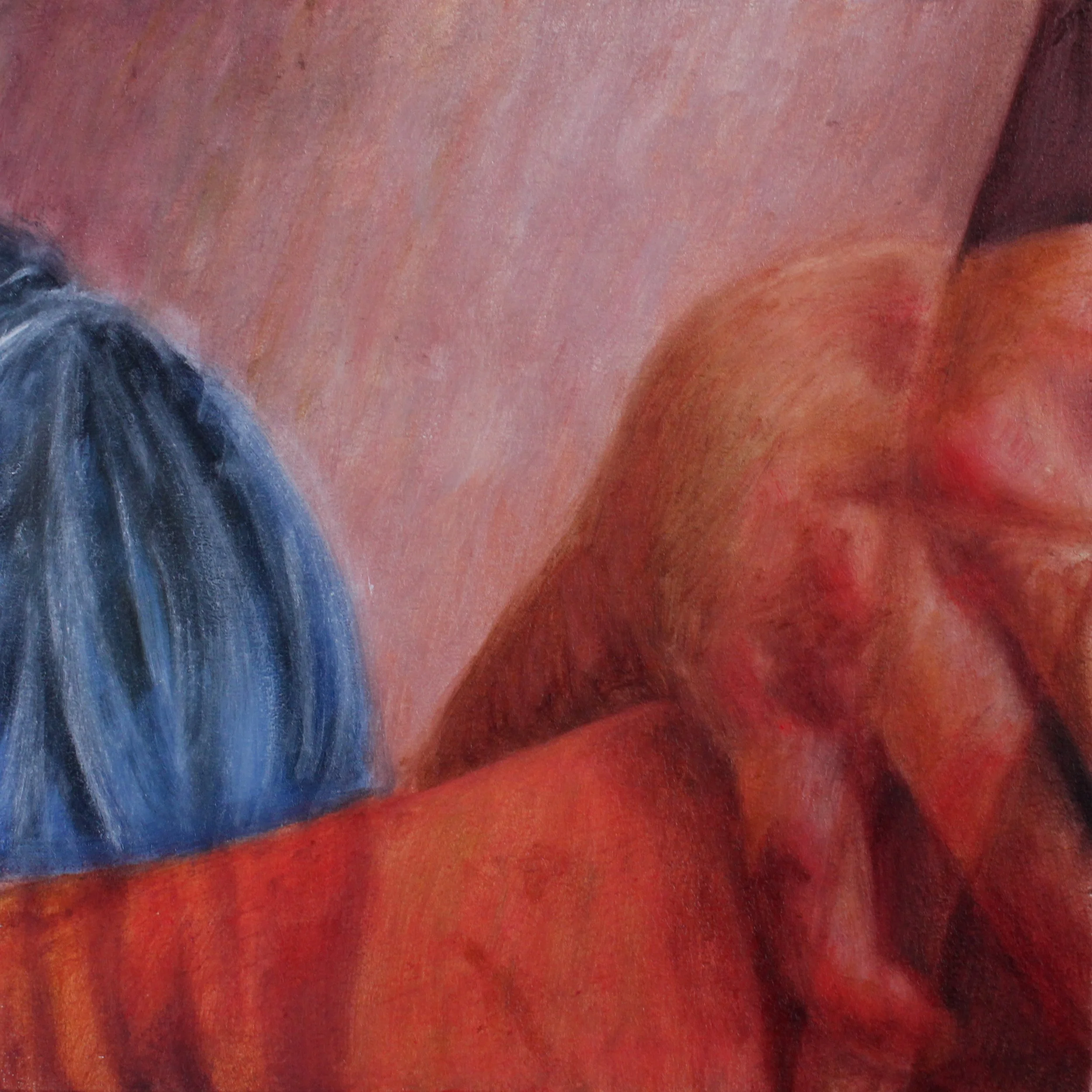 Tile #32 from 'Just a Glimpse' - oil on wood - 8"x8" - sold individually through Auric Gallery in Colorado Springs