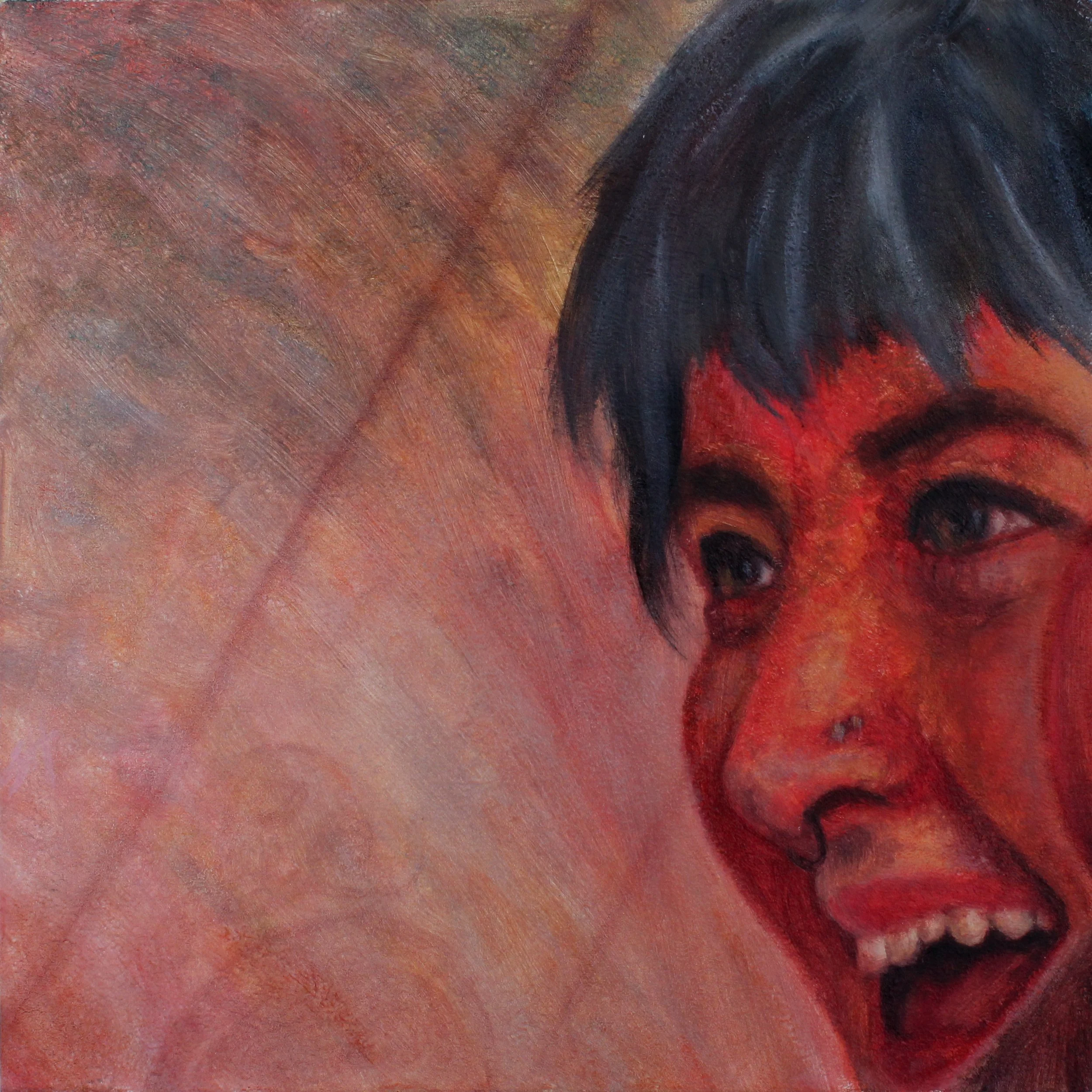 Tile #16 from 'Just a Glimpse' - oil on wood - 8"x8" - sold individually through Auric Gallery in Colorado Springs